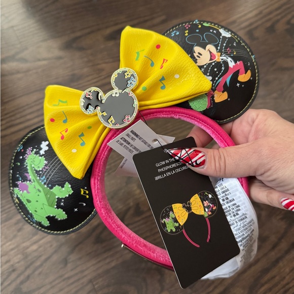 Glow in the dark Disneyland Main Street Electrical Parade Minnie Mouse Ears new - Picture 2 of 4